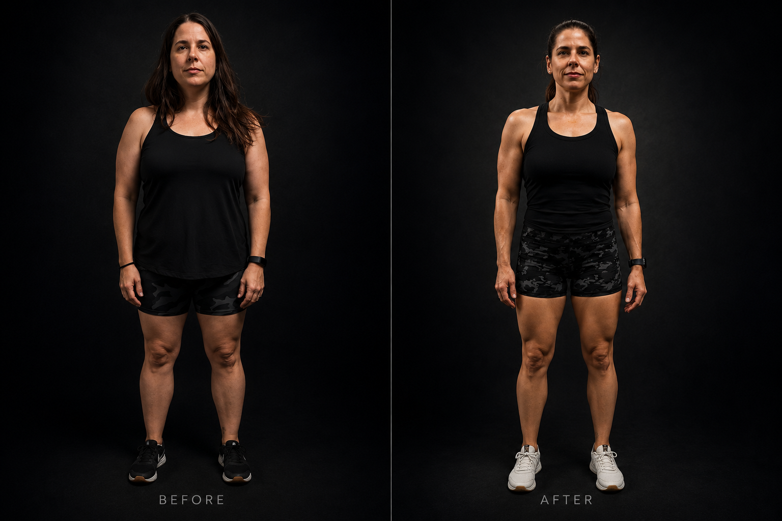 Evangeline — body composition results with Maggione Fit