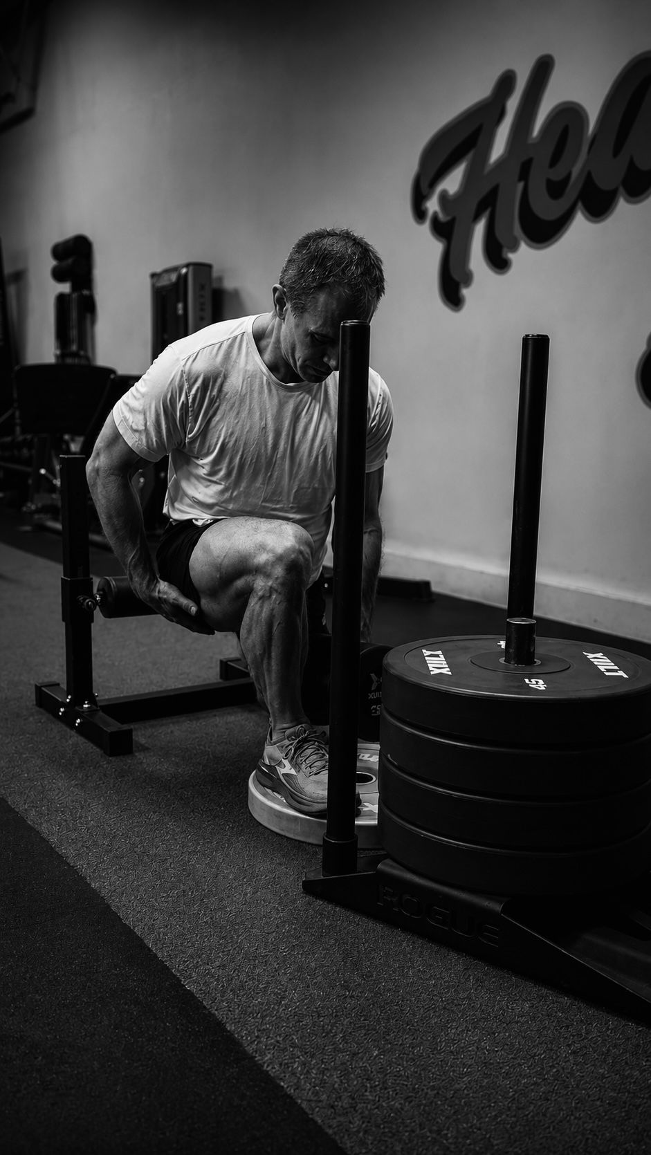 Client mid-session at Maggione Fit — posture and movement work